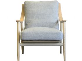 Ercol Marino armchair in grey fabric
