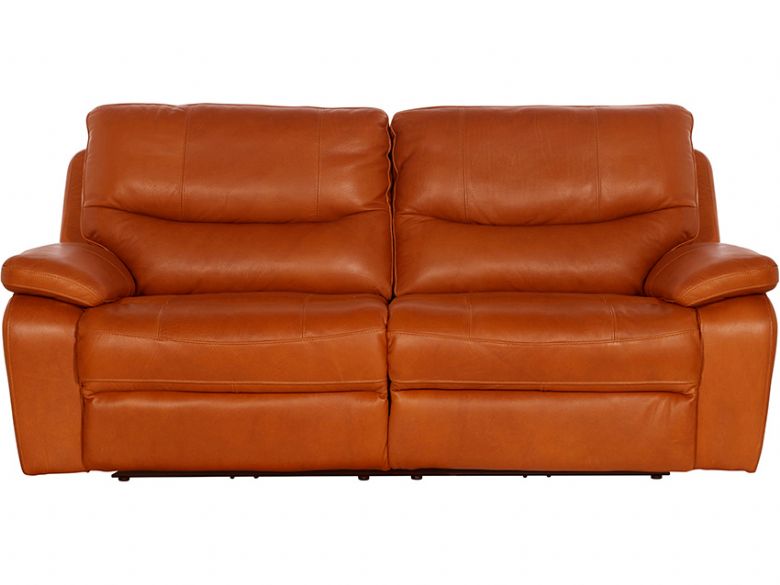 leather manual recliner sofa