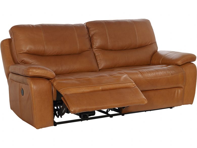 tan leather recliner sofa set