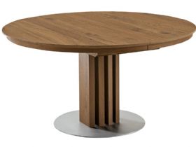 Alfio 120cm round extending dining table