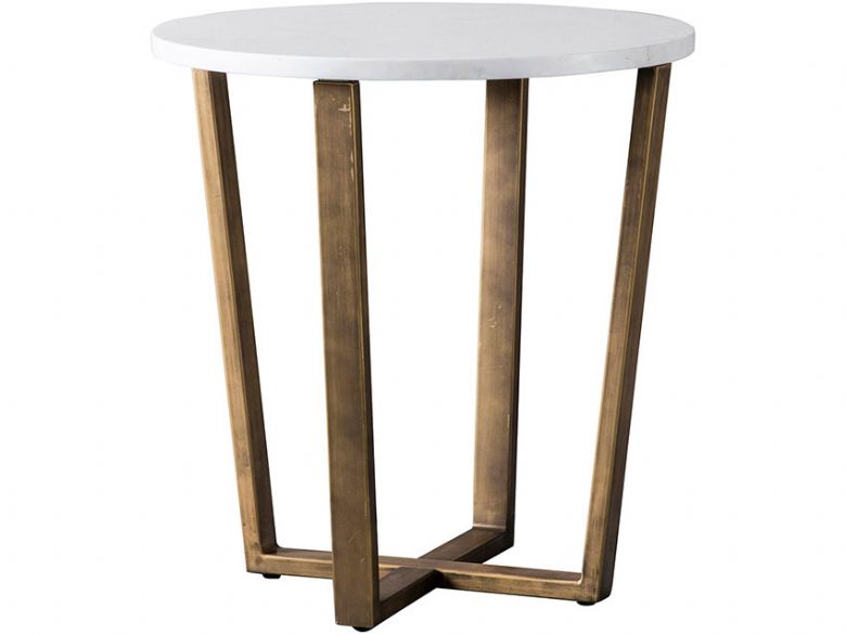 Zin Marble Round Side Table