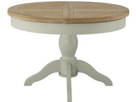 Hunningham Grand Painted Round Butterfly Extending Dining Table