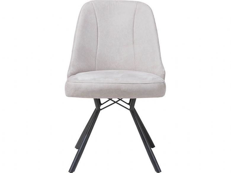 Calm Light Grey Dining Chair Front