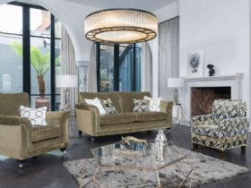 Hampshire velvet grand fabric sofa range available at Lee Longlands