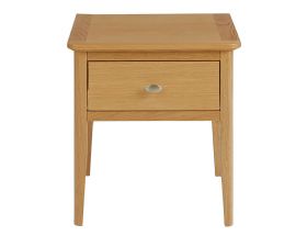 Charlston oak veneer 1 drawer lamp table available at Lee Longlands