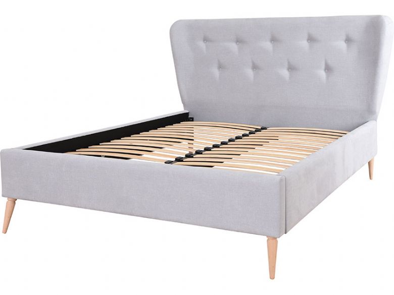 Lulu grey small double bedframe available at Lee Longlands