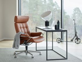 Stressless London Office Chair w/ Adjustable headrest