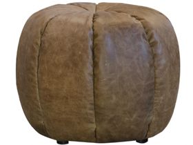 Pumpkin Leather stool