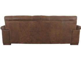 Mountback Leather 3 Seater Sofa Back
