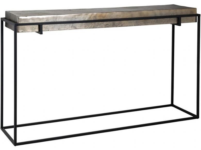 Dolce Aluminium Top Console Table