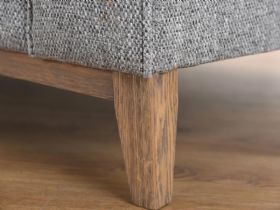 Charlotte grey chair with weathered oak leg