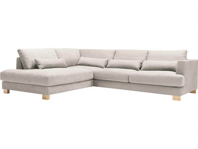 Brandon LHF beige fabric corner chaise available at Lee Longlands