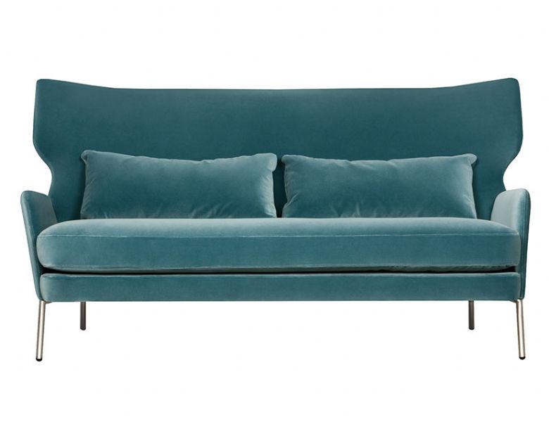 Sits Alex fabric blue 2.5 seater sofa available at Lee Longlands