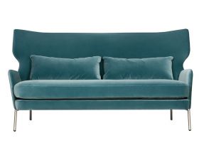 Sits Alex fabric blue 2.5 seater sofa available at Lee Longlands