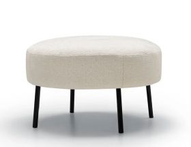 Sits Alex boucle footstool available at Lee Longlands