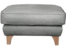 Ercol Enna light grey fabric footstool available at Lee Longlands