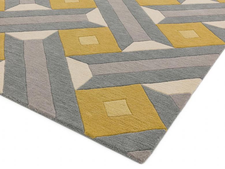 Reef ochre and grey rug runner also available