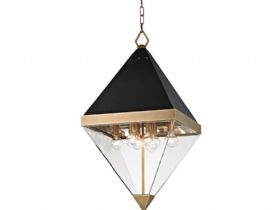 Coltrane brass 8 light pendant for ceiling available at Lee Longlands