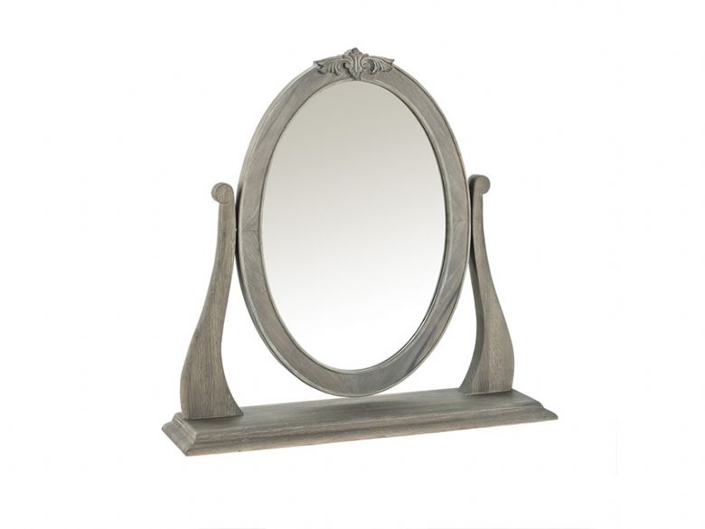 Camille limed oak vanity mirror available at Lee Longlands
