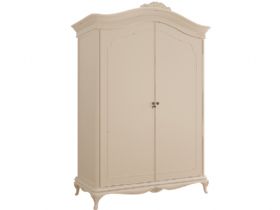 Ivory French style wide fitted wardrobe available at Lee Longlands
