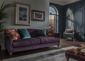 Lamour purple 4 seater sofa available at Lee Longlands