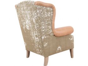 Tetrad Montana leather and fabric armchair