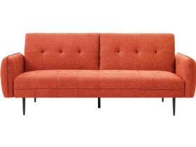 Franco 3 Seater Orange Sofa Bed