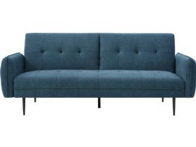 Franco 3 Seater Blue Sofa Bed