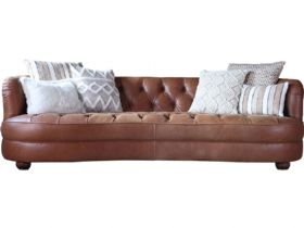 Tetrad Strand 4 seater leather chesterfield sofa available at Lee Longlands