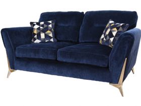 Eros 2 Seater fabric sofa in blue at Lee Longlands