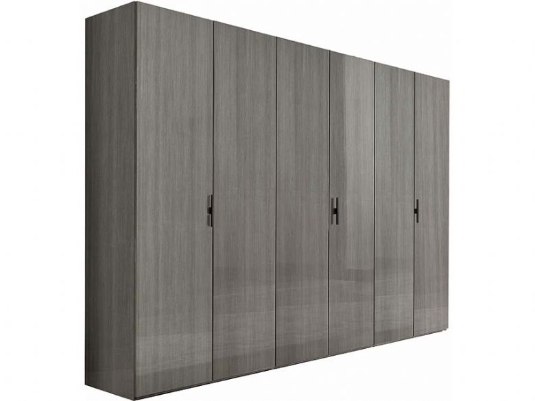 Sotomura modern grey 6 door wardrobe interest free credit available