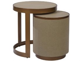 Chamonix set of 2 side tables available at Lee Longlands