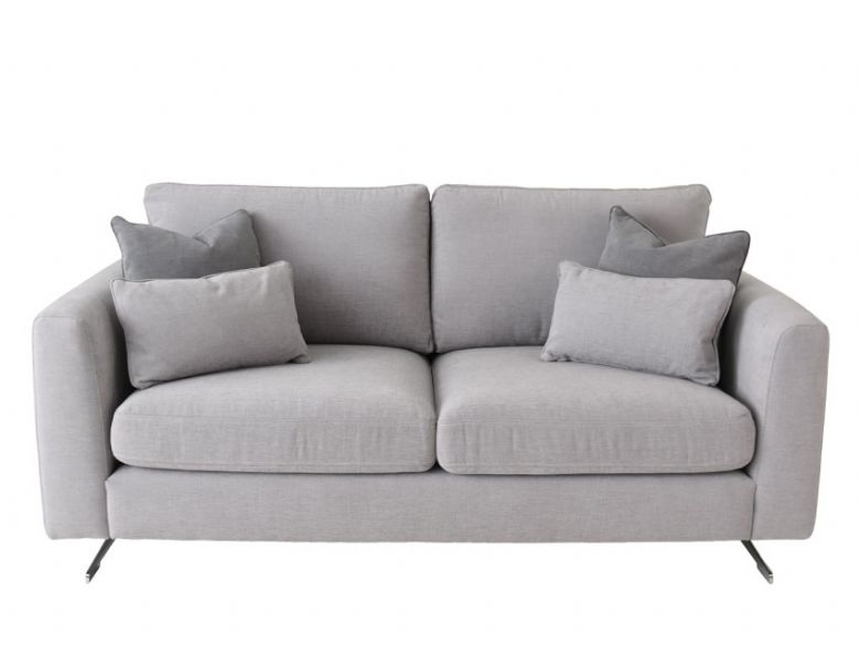 KARLA textured dark grey fabric 3 SEATER SOFA available at Lee Longlands