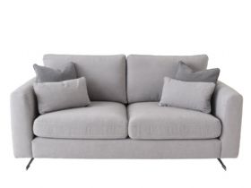 KARLA textured dark grey fabric 3 SEATER SOFA available at Lee Longlands