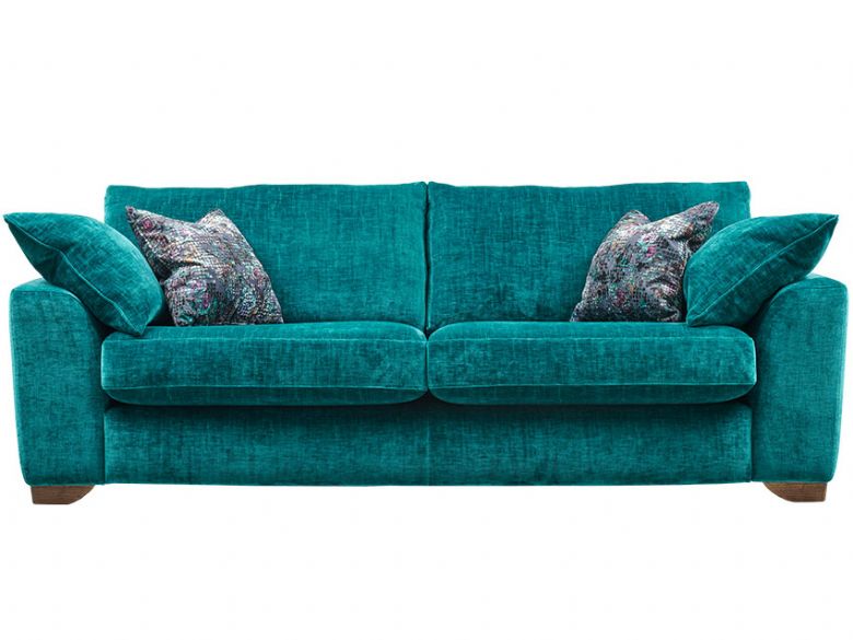 Madison 3 seater sofa aqua fabric sofa available at Lee Longlands
