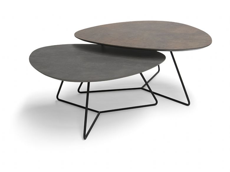 Twinny bronze set of 2 coffee tables available at Lee Longlands