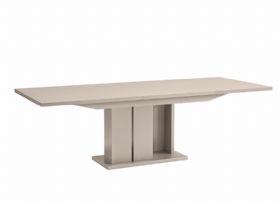 Cyndia cream high gloss Extendable Dining Table available at Lee Longlands