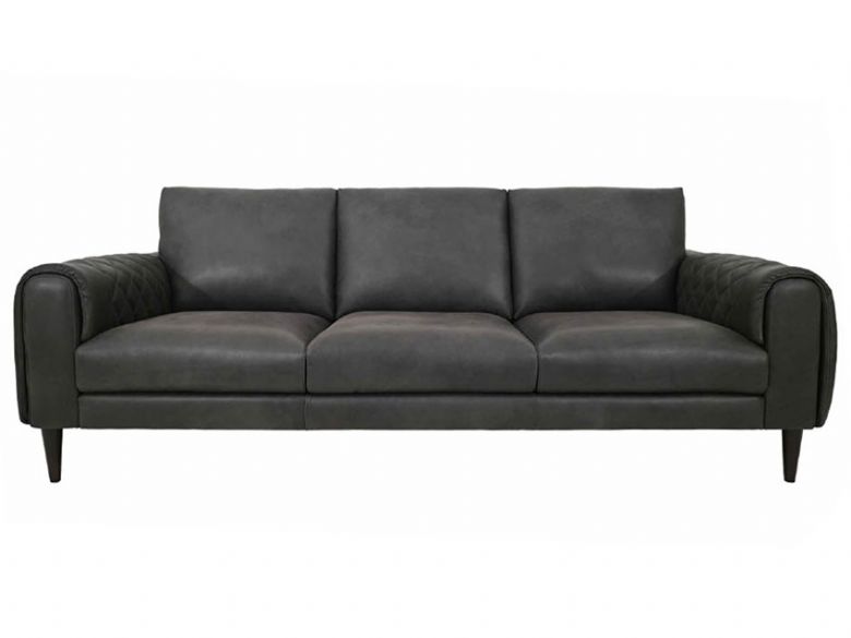 Tarquin leather 3 seat sofa available at Lee Longlands