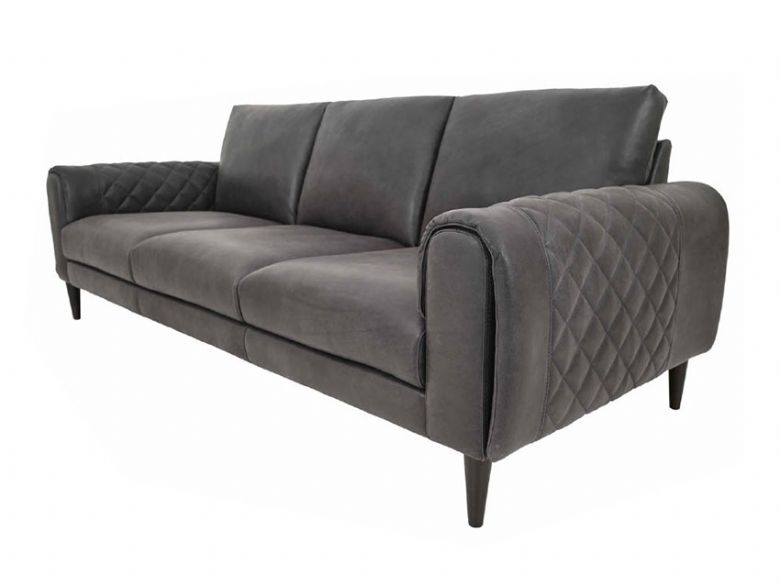 Tarquin leather 3 seat sofa available at Lee Longlands