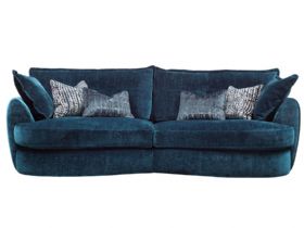 Boutique large sofa in blue velvet available at lee longlands