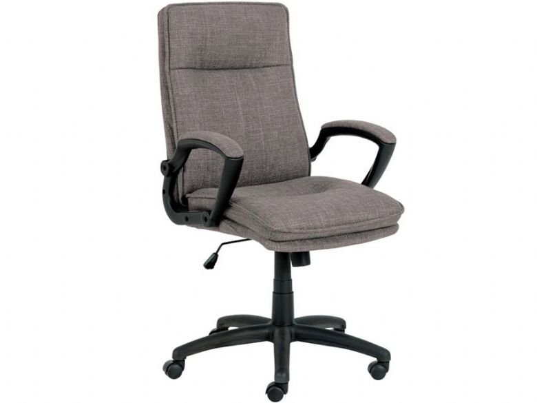 Bradshaw brown grey fabric office chair available at Lee Longlands