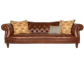 Chatsworth leather 4 seater sofa available at Lee Longlands