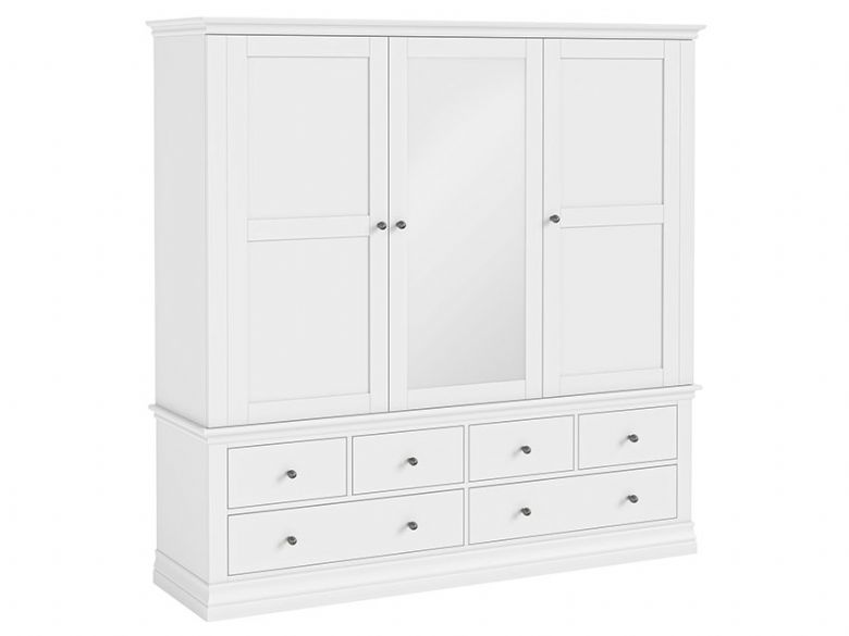 Bordeaux Triple Wardrobe with 6 Drawers available at Lee Longlands