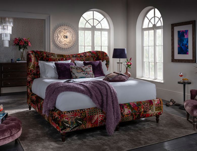 Spink & Edgar Tiffany double Bedframe available at Lee Longlands