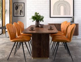 Crosby Walnut Dining Oval Dining Table