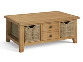 Brenton Dining Large Coffee Table With Basket | Lee Longlands