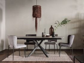 140 x 200 Extending Dining Table (Grey) | Lee Longlands