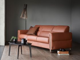 Fiona 3 Seater Sofa With Wooden Arms Lifestyle