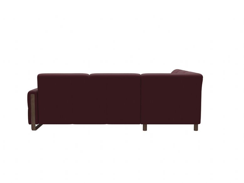 5 Seater Corner Sofa with Wooden Arms Shot4_ Batick_Bordeaux