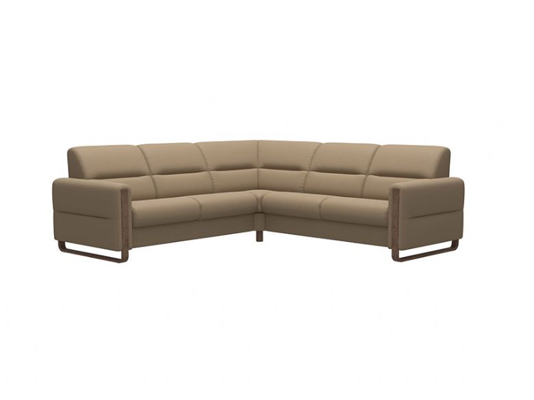 Fiona 4 Seater Corner Sofa With Wooden Arm Shot1_Paloma_Funghi